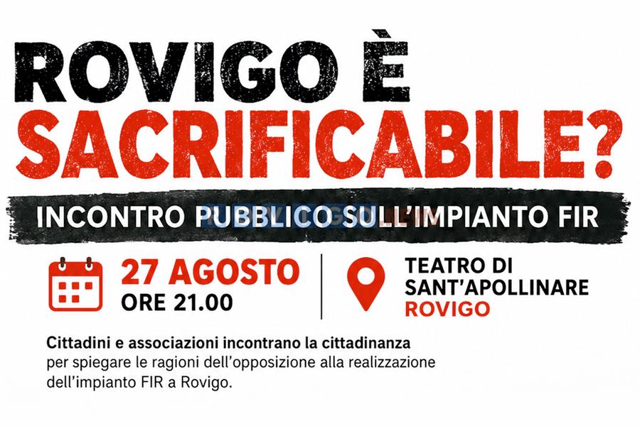 Impianto FIR a San Sisto, giovedì l’incontro pubblico: al centro autorizzazioni, emissioni e impatto cumulativo