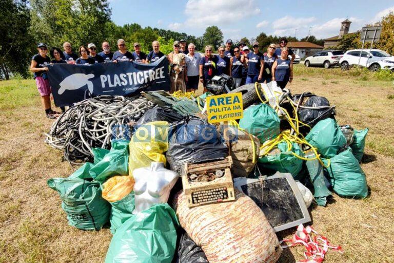 Oltre due tonnellate di rifiuti raccolte lungo il Po: Plastic Free in azione a Santa Maria in Punta